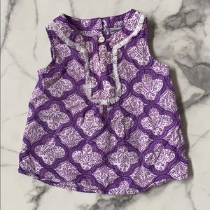 Carter’s Girls Purple Sleeveless top, 18 months
